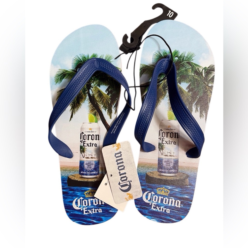Corona Extra Bio World flip flops men’s size 10 new with tag